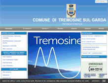 Tablet Screenshot of comunetremosine.it